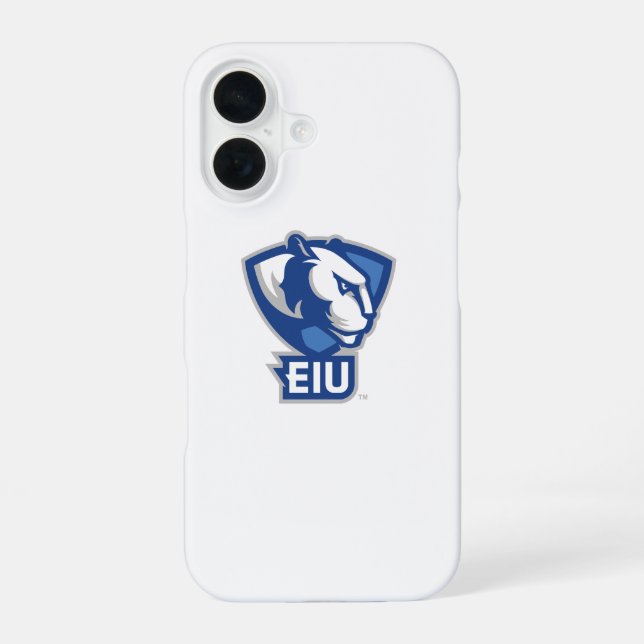 Coque iPhone 16 Logo des Panthers de l'Eastern Illinois University (Verso)