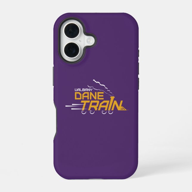Coque iPhone 16 Logo du train UAlbany Dane (Verso)