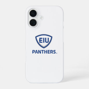 Coque iPhone 16 Logo Eastern Illinois Panthers Shield & Wordmark