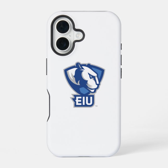 Coque iPhone 16 Logo Eastern Illinois University Panthers (Verso)