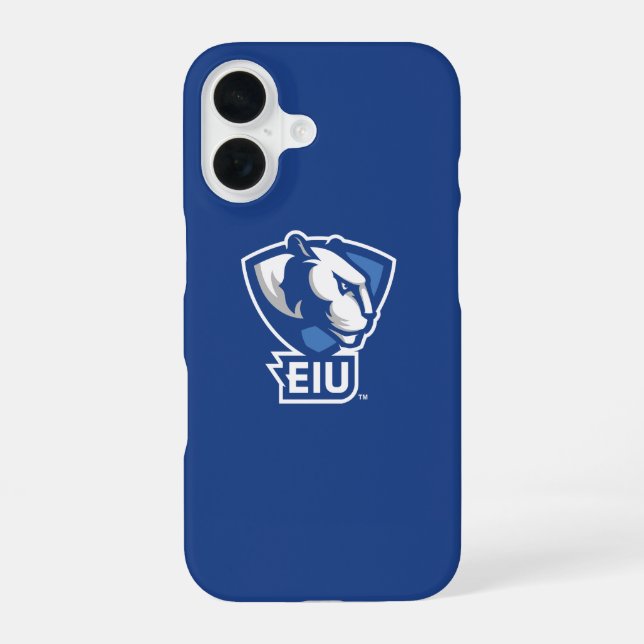 Coque iPhone 16 Logo Eastern Illinois University Panthers (Verso)