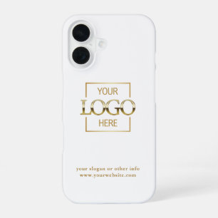 Coque iPhone 16 Logo Minimaliste Moderne Personnalisé Entreprise M