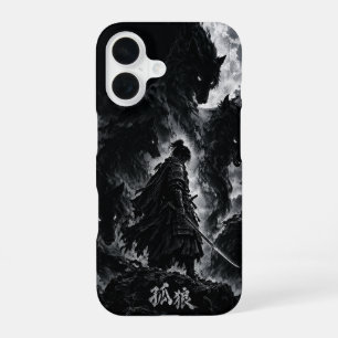 Coque iPhone 16 Lone Wolf Samurai – Ronin de l'Ombre Art Japonais