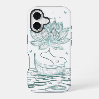 Coque iPhone 16 Lotus & Om Tranquille - Inspiré Zen