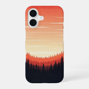 Coque iPhone 16 Lueur de la forêt rétro