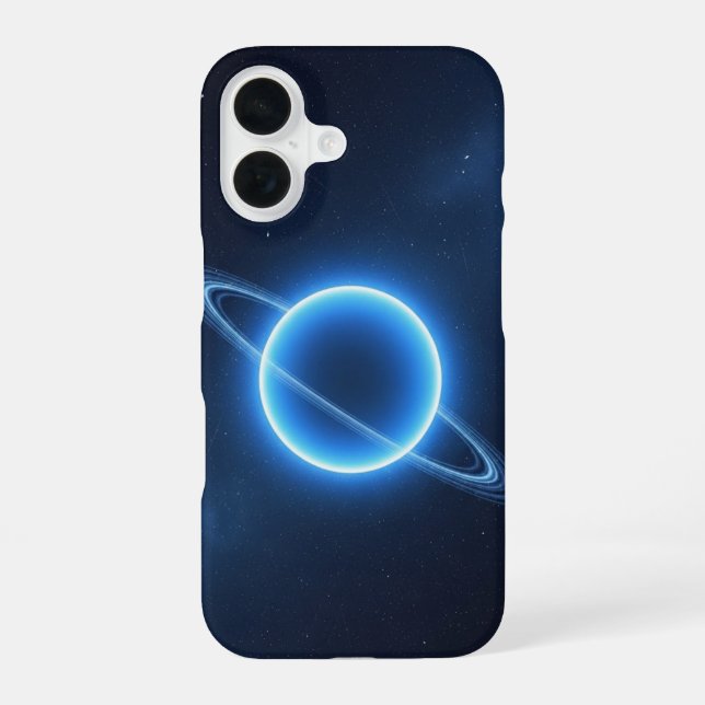 Coque iPhone 16 Lueur Rétro Neptune (Verso)