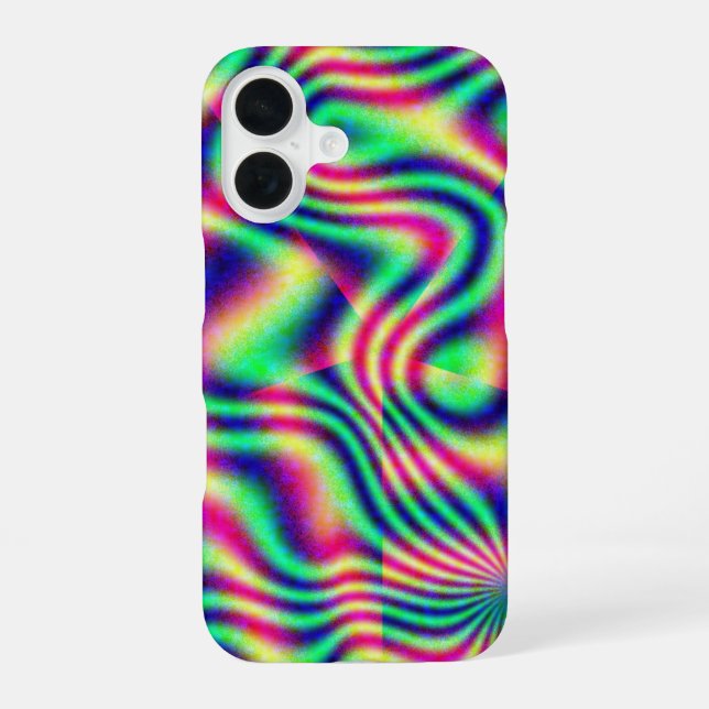 Coque iPhone 16 Luminosité rétro Vaporwave (Verso)