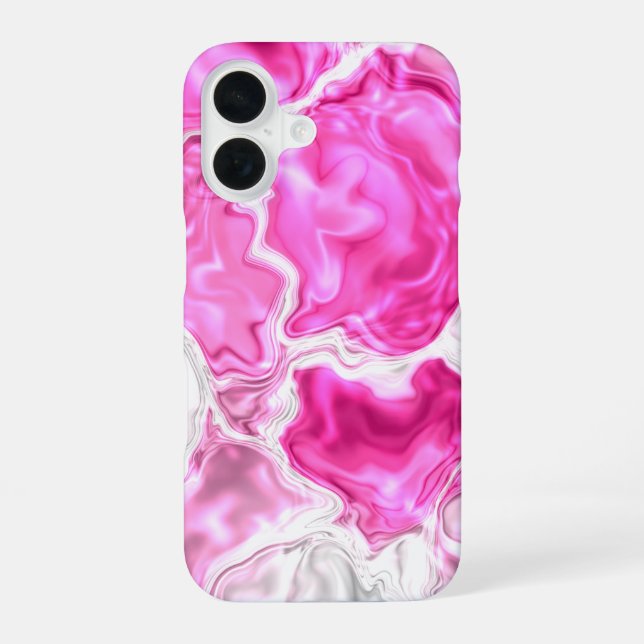 Coque iPhone 16 Luminosité rose (Verso)