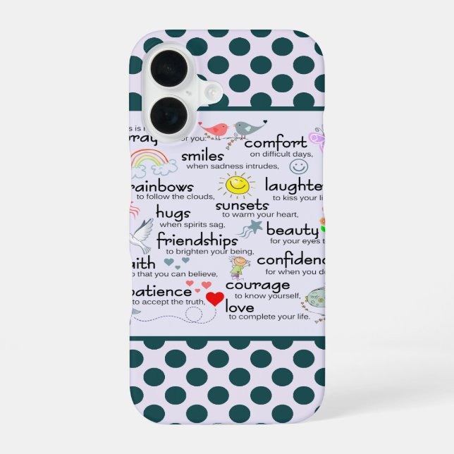 Coque iPhone 16 Ma Prière Pour Vous (Verso)