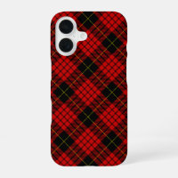 MacQueen Tartan rouge et noir plaid