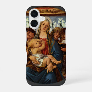 Coque iPhone 16 Madone et Enfant avec huit anges par Botticelli