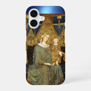 Coque iPhone 16 MAESTA, VIERGE AVEC Bleu ENFANT