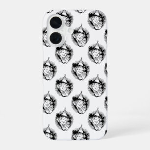Coque iPhone 16 Magicien d'Oz vintage, Portrait de Munchkin femme