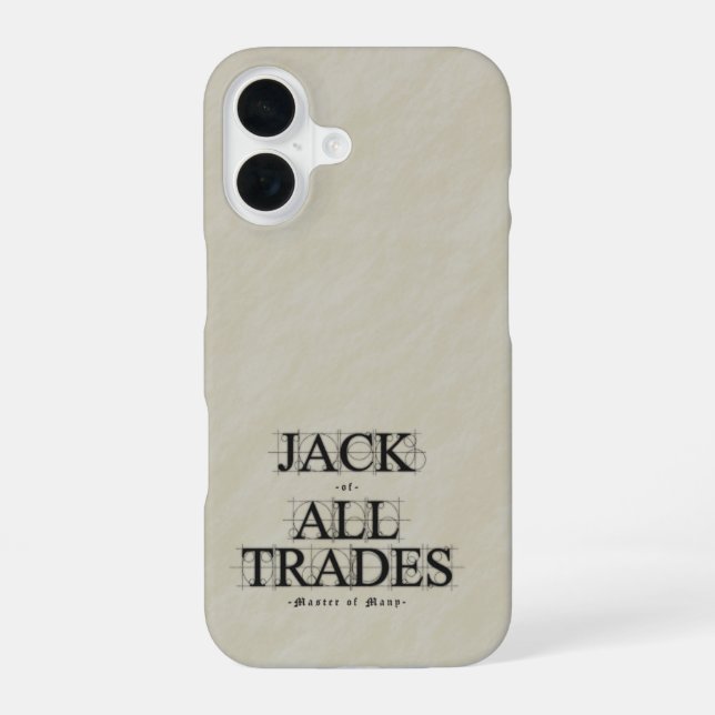 Coque iPhone 16 Maître de nombreux métiers - (Verso)