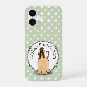 Coque iPhone 16 Maman Afghan Hound Maman afghane (faon) Maman chie