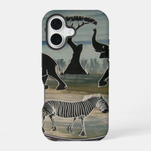 Coque iPhone 16 Mara Trompette Gloire Eléphant d'Afrique Zèbre Des