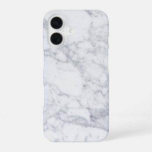 Coque iPhone 16 Marbre blanc
