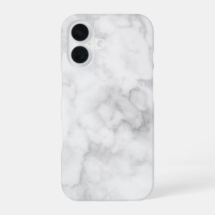 Coque iPhone 16 Marbre Blanc Élégant