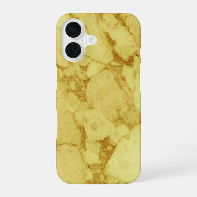 Coque iPhone 16 Marbre doré (Verso)