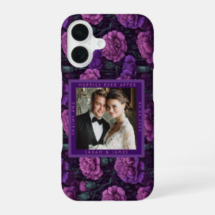 Coque iPhone 16 Mariage Floral Fleur d'Œillet Intemporel