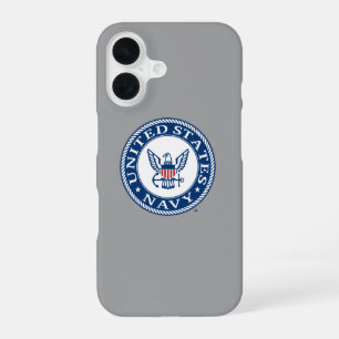 Coque iPhone 16 Marine américaine Emblème alt de la marine