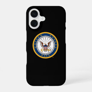 Coque iPhone 16 Marine américaine Emblème de la marine