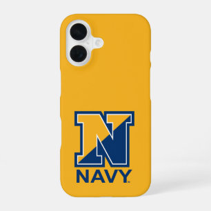 Coque iPhone 16 Marine américaine Initiale N de la marine