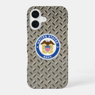 Coque iPhone 16 Marine américaine   Insigne d'officier