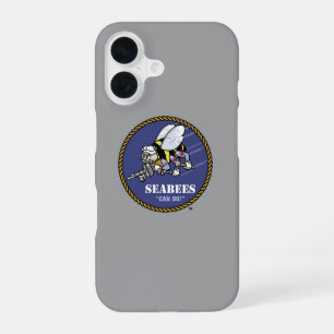 Coque iPhone 16 Marine américaine Seabees