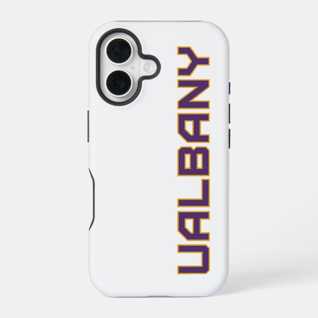 Coque iPhone 16 Marque de l'Université d'Albany (Verso)