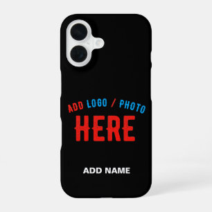 COQUE iPhone 16 MARQUE VERIFIEE NOIRE PERSONNALISABLE MODERNE ET C