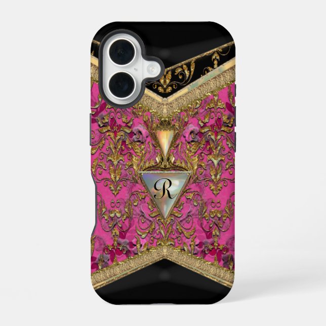 Coque iPhone 16 Marshwell  Monogramme Victorien (Verso)
