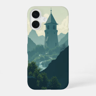 Coque iPhone 16 Matin Brumeux : Un Paysage Paisible