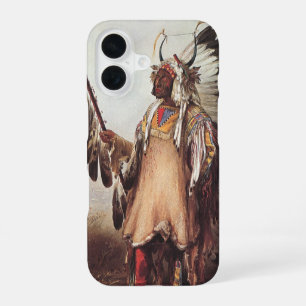 Coque iPhone 16 Mato-Tope, Un chef Mandan Portrait par Karl Bodmer