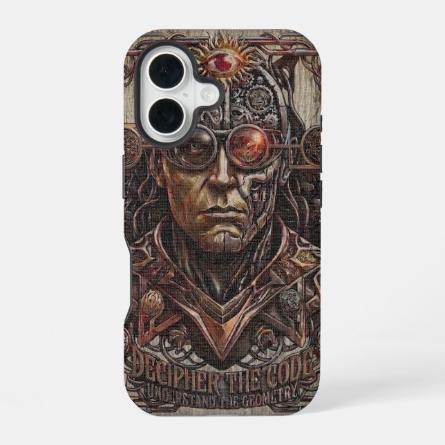 Coque iPhone 16 Maynard - Déchiffrer le Code Cyber Occult Case (Verso)