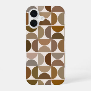 Coque iPhone 16 MCM Semi-cycles Browns+Cream Big Motif