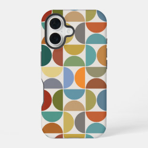 Coque iPhone 16 MCM Semiccles Motif couleur grande sur crème
