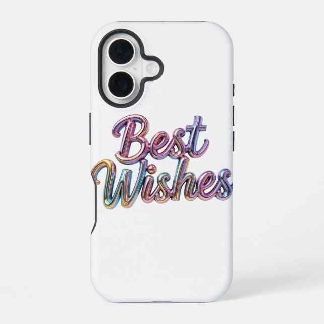 Coque iPhone 16 meilleurs voeux (Verso)