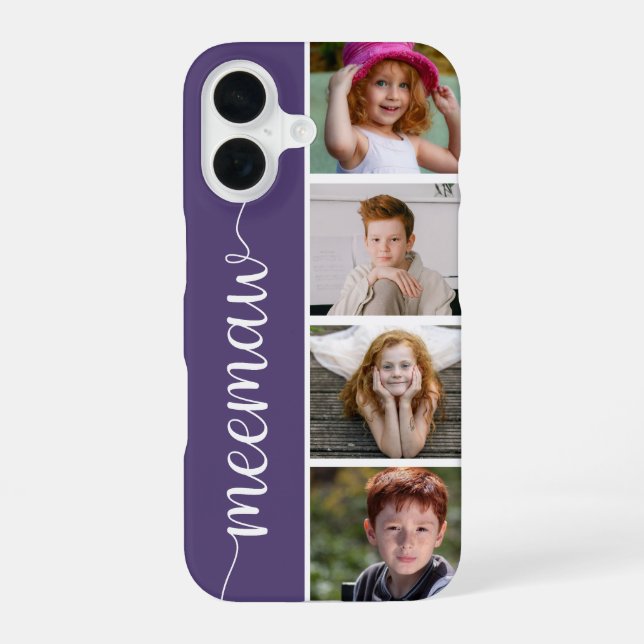 Coque iPhone 16 Mémée 4 Photo (Verso)