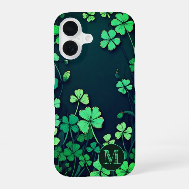 Coque iPhone 16 Mémoire Shamrock personnalisée (Verso)