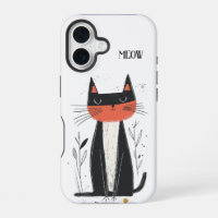 Meow. Illustration de chat confiant