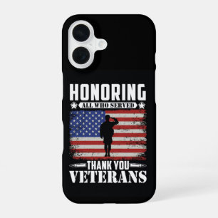 Coque iPhone 16 Merci pour votre service : Jour des vétérans 2025 