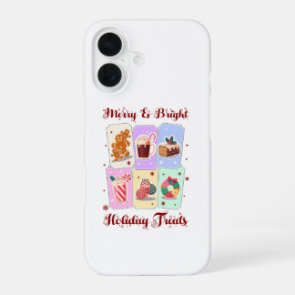 Coque iPhone 16 Merry and Bright Holiday Treats Christmas Dessert