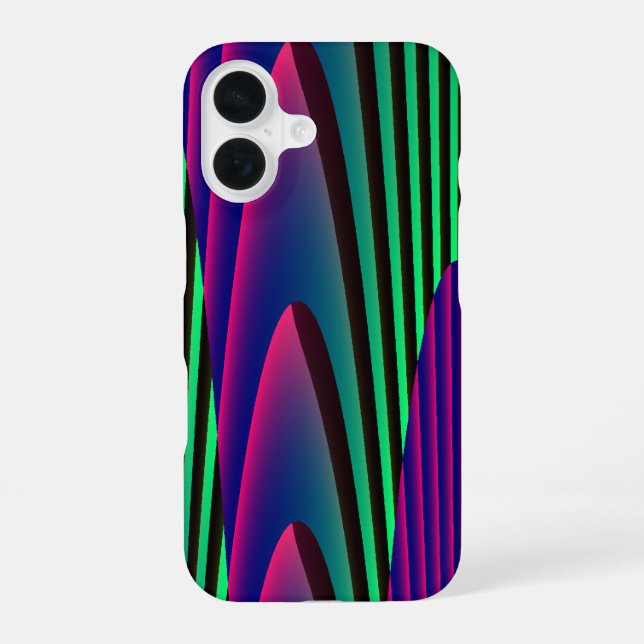 Coque iPhone 16 Mers Néon (Verso)