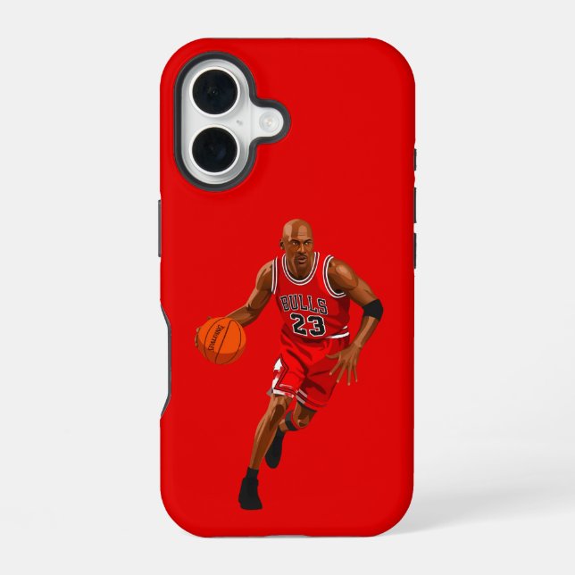 Coque iPhone 16 Michael Jordan (Verso)