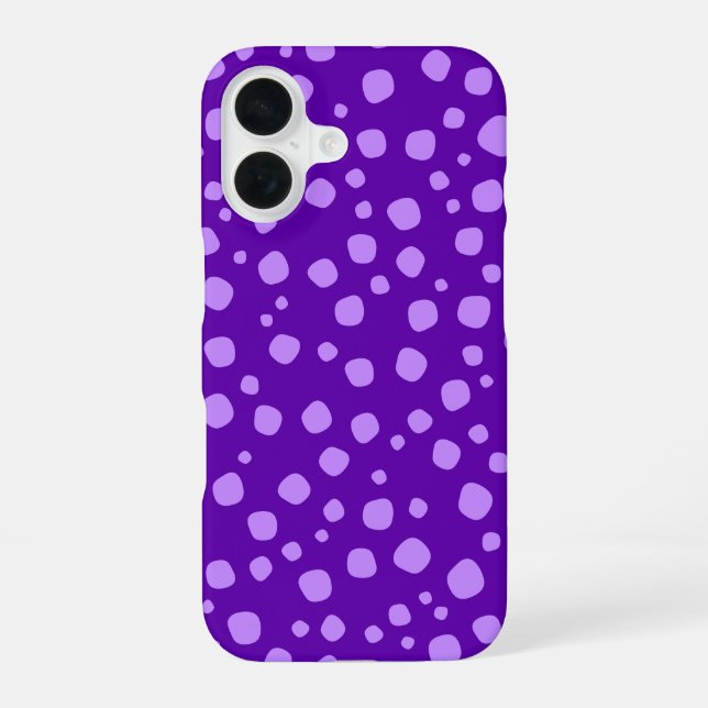 Coque iPhone 16 mignon pourpre (Verso)