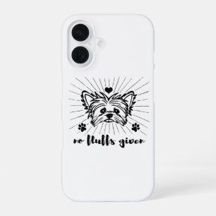 Coque iPhone 16 Mignon Yorkshire Terrier Memes Blague "Je M'en Fic