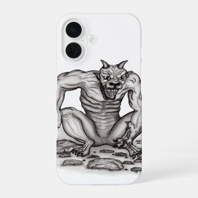 Coque iPhone 16 Mix-Créature - Troll, Golem et Devil (Verso)