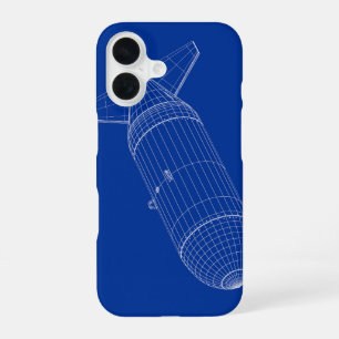 Coque iPhone 16 Modèle 3D de bombe à gravité nucléaire