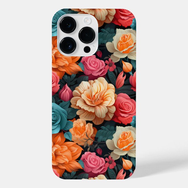 Coque iPhone #16 Modèle floral (Verso)